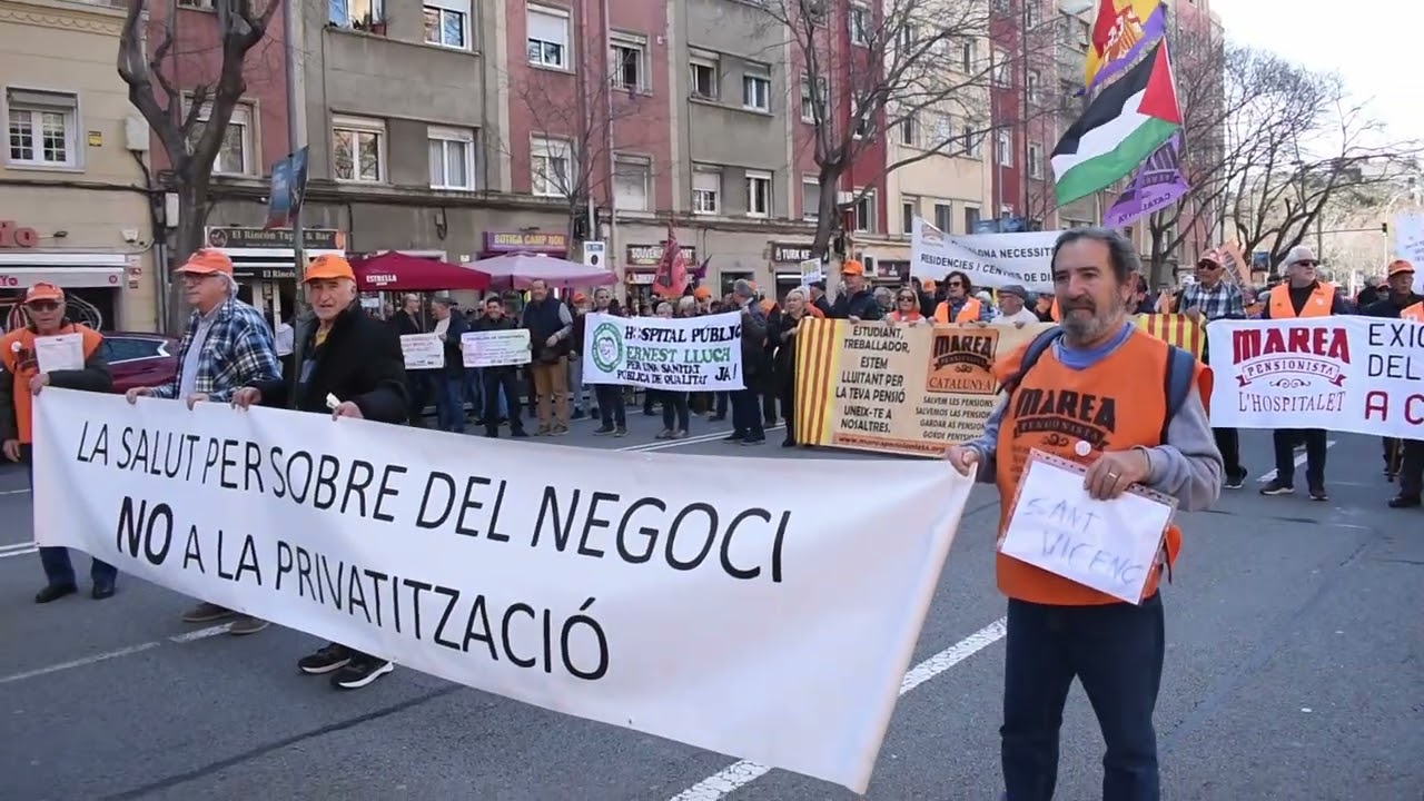 Frivhid's V9  23 de febrero 2026 BCN Solidaridad Marea Pensionista Sanidad Pública