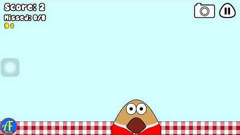 Pou Gameplay - Food Drop In Landscape Mode #27