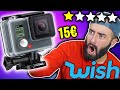 UNBOXING GO PRO di WISH da 15€ *esplode?* - OFFERTE