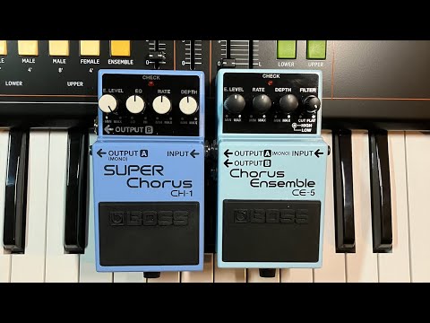 Boss CE-5 Chorus Ensemble (アナログ仕様、初年度) BOSS / CE-5の特徴と使い方などをレビュー。暖かみある音痩せも
