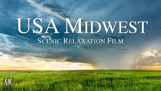 USA Midwest Scenic Nature Relaxation 4K Drone Film with Ambient Music