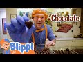 Blippi Makes Candy At The Chocolate Shop | Educational Videos for Kids