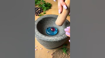 【ASMR】Crushing a Stone with Glass Dice Blended In #asmr #satisfying #aiart  #oddlymesmerizing #relax