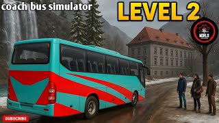 Coach Bus Simulator Level 2 | Snow Mountain Passenger Pickup 🚍❄️ screenshot 3