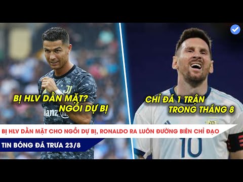 TIN BÓNG ĐÁ TRƯA 23/8: Bị HLV dằn mặt, Ronaldo chỉ đạo ngoài đường biên, Messi chỉ đá 1 trận tháng 8