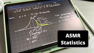 ASMR Statistics | Empirical rule and sample mean | iPad writing | soft-spoken screenshot 2