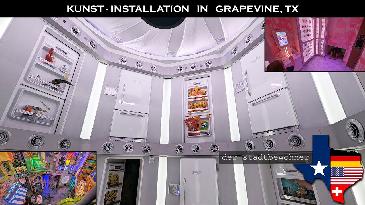 Abgefahrene Kunst-Installation in Grapevine, Texas