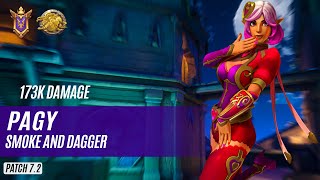 173K DAMAGE Pagy SKYE PALADINS COMPETITIVE (GRANDMASTER) SMOKE AND DAGGER