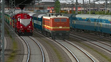 Parallel run || indian railway in MSTS OPEN RAIL ||