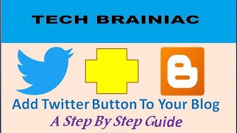 Add Twitter Button to Your Blog