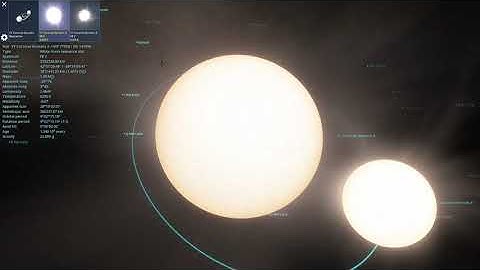 BINARY STAR Systems in Universe SPACE ENGINE Simulation View