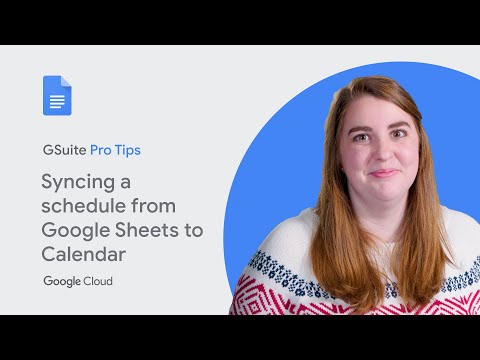 How to automatically add a schedule from Google Sheets into Calendar