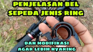 Penjelasan Bel sepeda jenis ring dan modifikasi agar lebih nyaring, bel sepeda minimalis dan simple