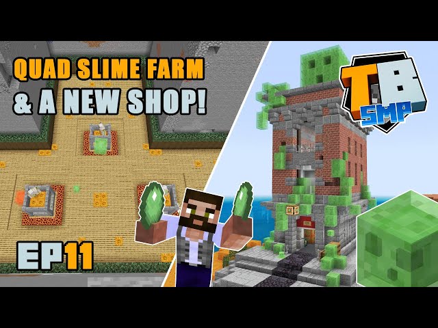 My new Slime Shop, completely out of my comfort zone but I enjoy it :) -  Minecraft
