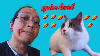 He is Messi and he Messed up my FACE!!! Cat attacked my face out of nowhere!!!
