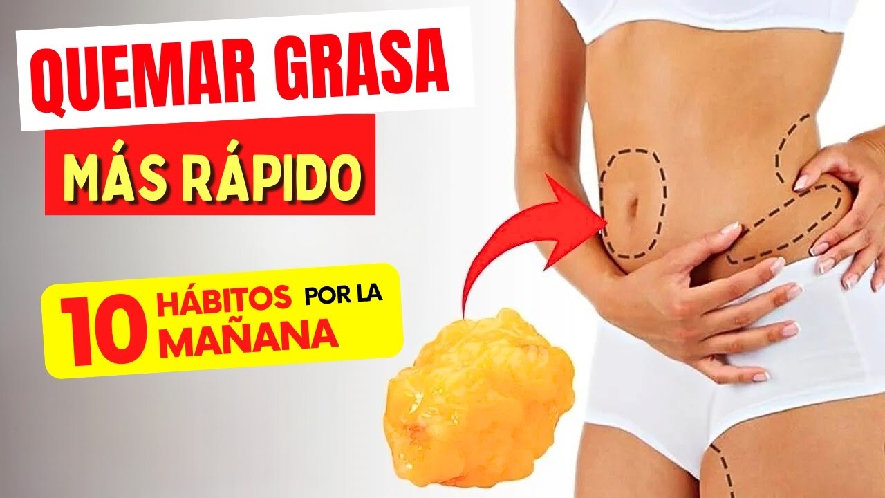 10 HÁBITOS POR LA MAÑANA para QUEMAR GRASA MÁS RÁPIDO! (y perder barriga)