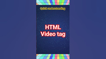 The HTML5  video Tag in Action || html video tag