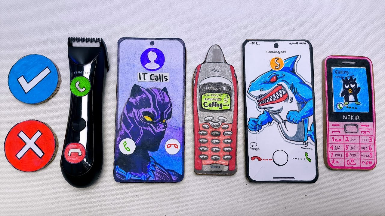 Big Button vs Hair Clipper vs Xiaomi 17pm vs Ericsson vs Galaxy S24 Shark vs Nokia 210 incoming call