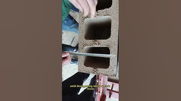 factory of automatic block making production line to make hollow concrete blocks.