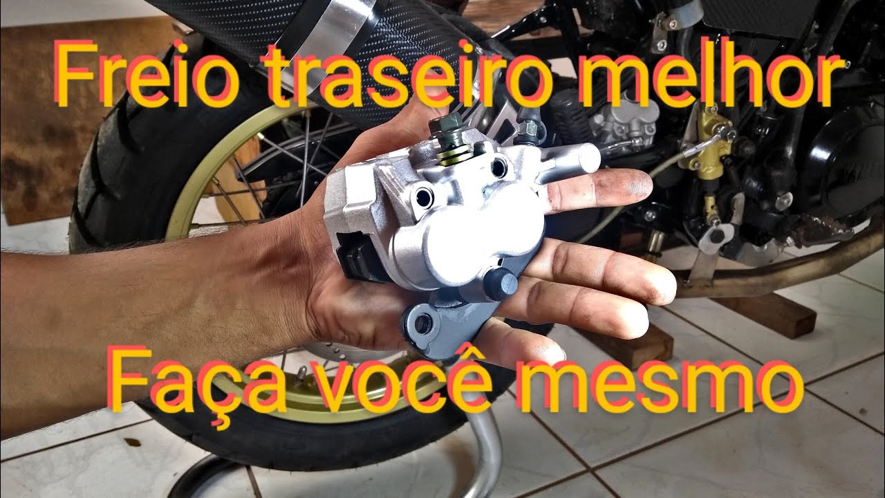 XT 600 como por outra pinça traseira, passo a passo.