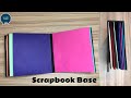 Scrapbook base making idea for photo decorations || Mini scrapbook tutorial Part:1 @swashicrafts