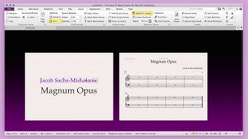 Sibelius Title Pages & Layout