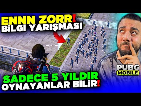 BİLEMEZSEN ELENİRSİN! SADECE OLDLARIN BİLEBİLECEĞİ ÖZEL SORULAR !? PUBG Mobile Bilgi Yarışması