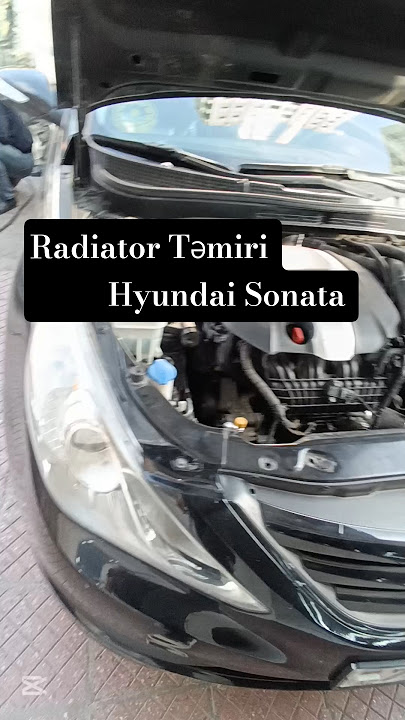 Radiator Təmiri Hyundai Sonata 💧 #bizimservis #radiatoraz #mechanic #repair #repair #tigwelding