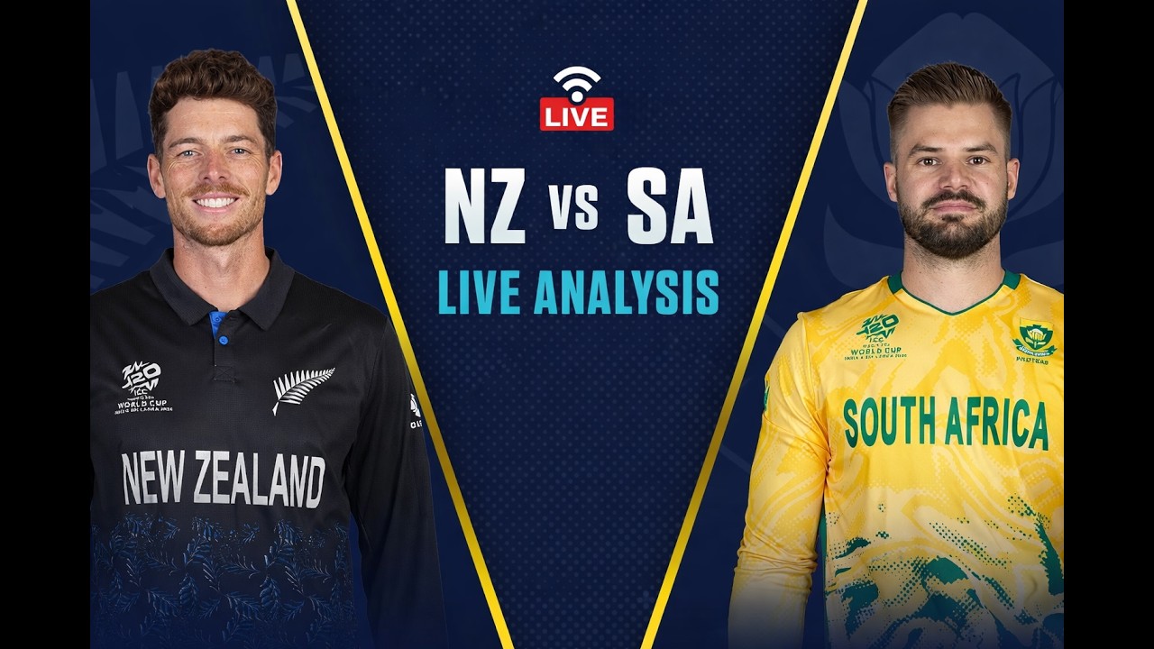 NZ vs SA Semi Final LIVE | T20 World Cup 2026 | New Zealand vs South ...