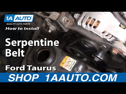 How To Install Replace Serpentine Belt Ford Taurus 30l V6 1aautocom