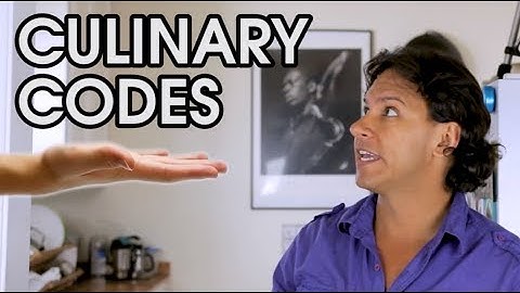 CookEatLive - Lesson 8: Culinary Codes