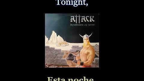 Attack - Back To Attack - Lyrics / Subtitulos en español (Nwobhm) Traducida