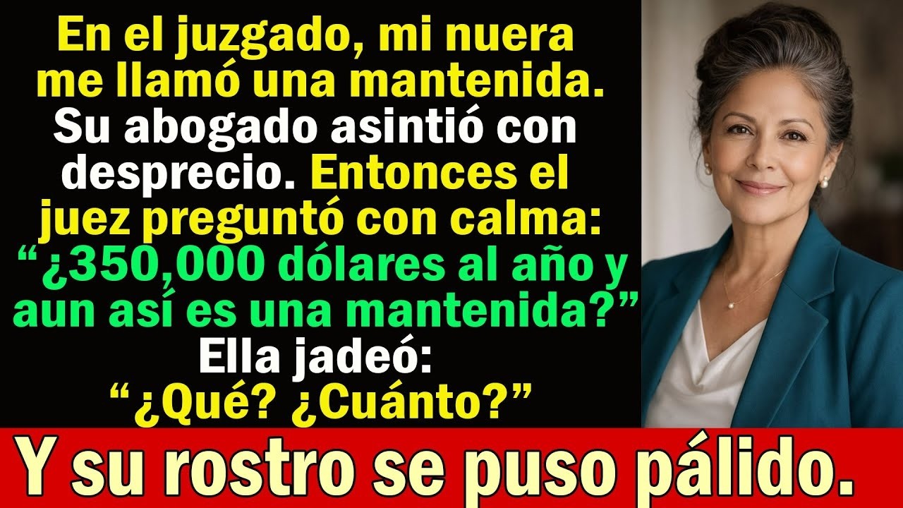 Mi nuera me llamó “una mantenida” en el juzgado — entonces el juez leyó mis INGRESOS REALES