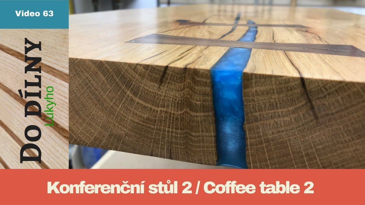 Konferenční stolek 2 / Coffee table 2 / epoxy table test - YouTube