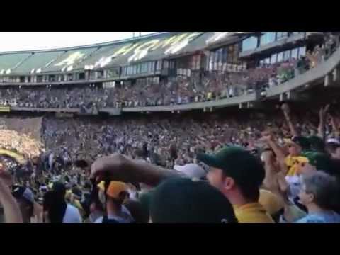 Oakland A's 2012 AL West Champs...this guy celebrates like no other!