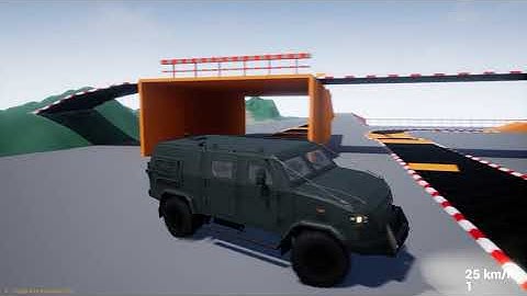Armored Military Vehicle. Unreal Engine asset