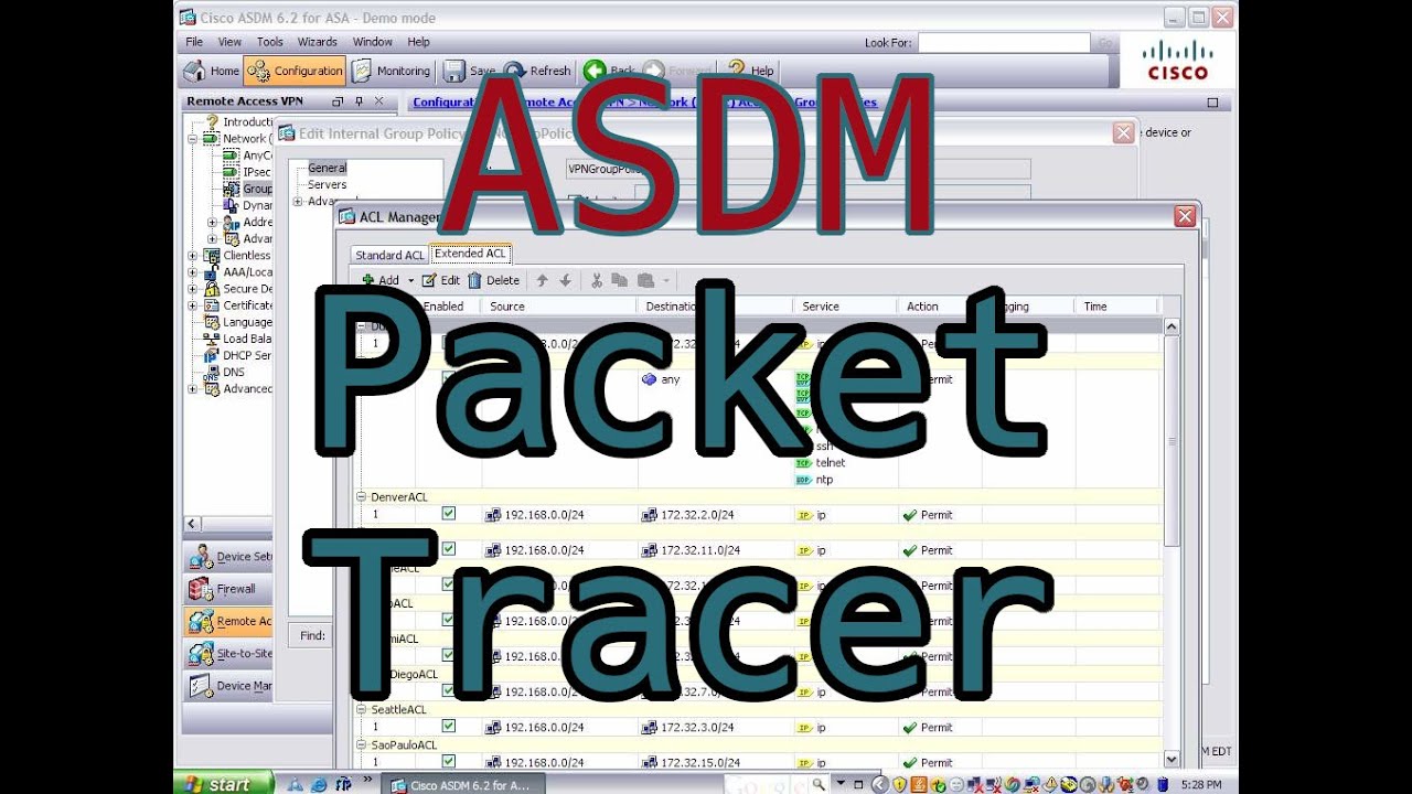 asdm packet tracer vpn makers