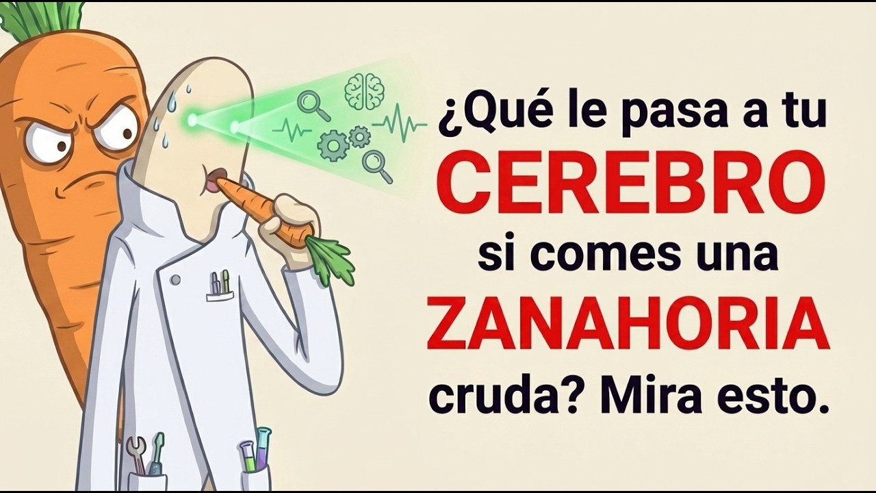 ¿Sabes qué le pasa a tu CEREBRO, tu VISTA y tu PIEL si comes ZANAHORIA cruda cada día?