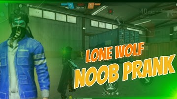 “Lone Wolf Noob Prank in Free Fire 😱 | Funny 1v1 Gameplay | MR AGGRO