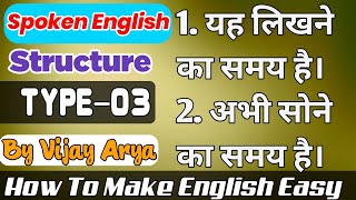 Spoken English Basic Translation || Aam Bolchal me Boli Jane Wali Sentence