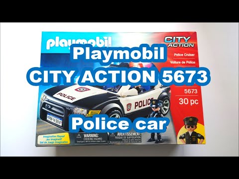 Playmobil - Coche Policía Cruiser - 5673, City Action Policia