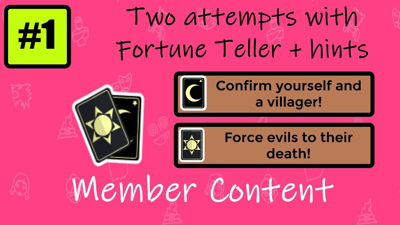 Two attempts with Fortune Teller + hints | Member Content - YouTube