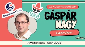 Interview with Gáspár Nagy from #AutomationSTAR