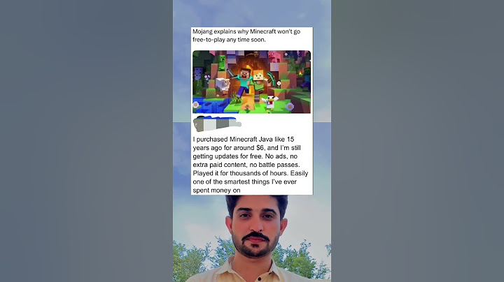 Mojang explains why Minecraft won't go free-to-play any time soon☠️#memes #shorts