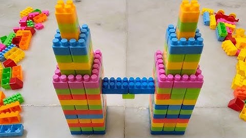 Satisfying DIY Towers /ASMR Building Blocks/block game/lego building fun#asmr#buildingblocks