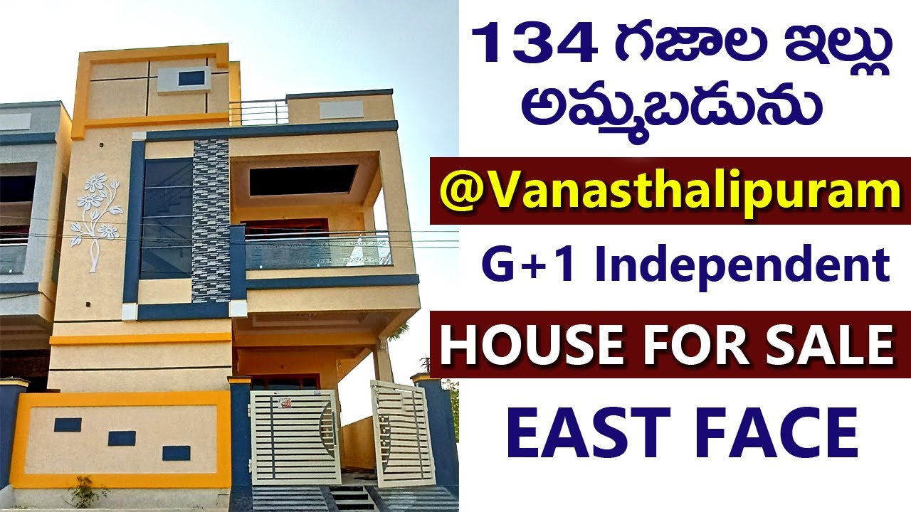 East Face House For Sale in Vanasthalipuram G+1 Independent House For