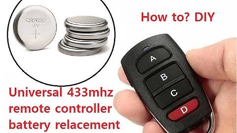 Universal 433mhz remote controller battery relacement
