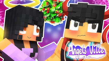 Aphmau Hangs Up The Mistletoe | Angelsville Minecraft Survival [Ep.14]