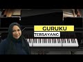 GURUKU TERSAYANG - MELLY GOESLAW | EASY PIANO LAGU INDONESIA | PALING GAMPANG | PEMULA