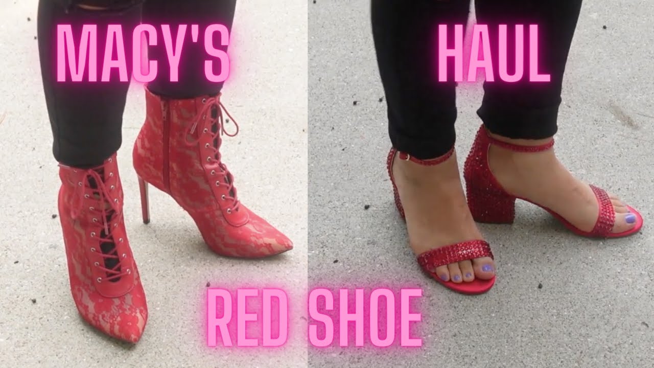 Macy's Red Shoe Haul and Try On #64